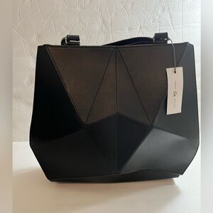 Geometric Black Tote Bag